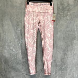 PRO-FIT Activewear Women's Pink Wave High-Rise Lightweight Pull-On Leggings SZ S